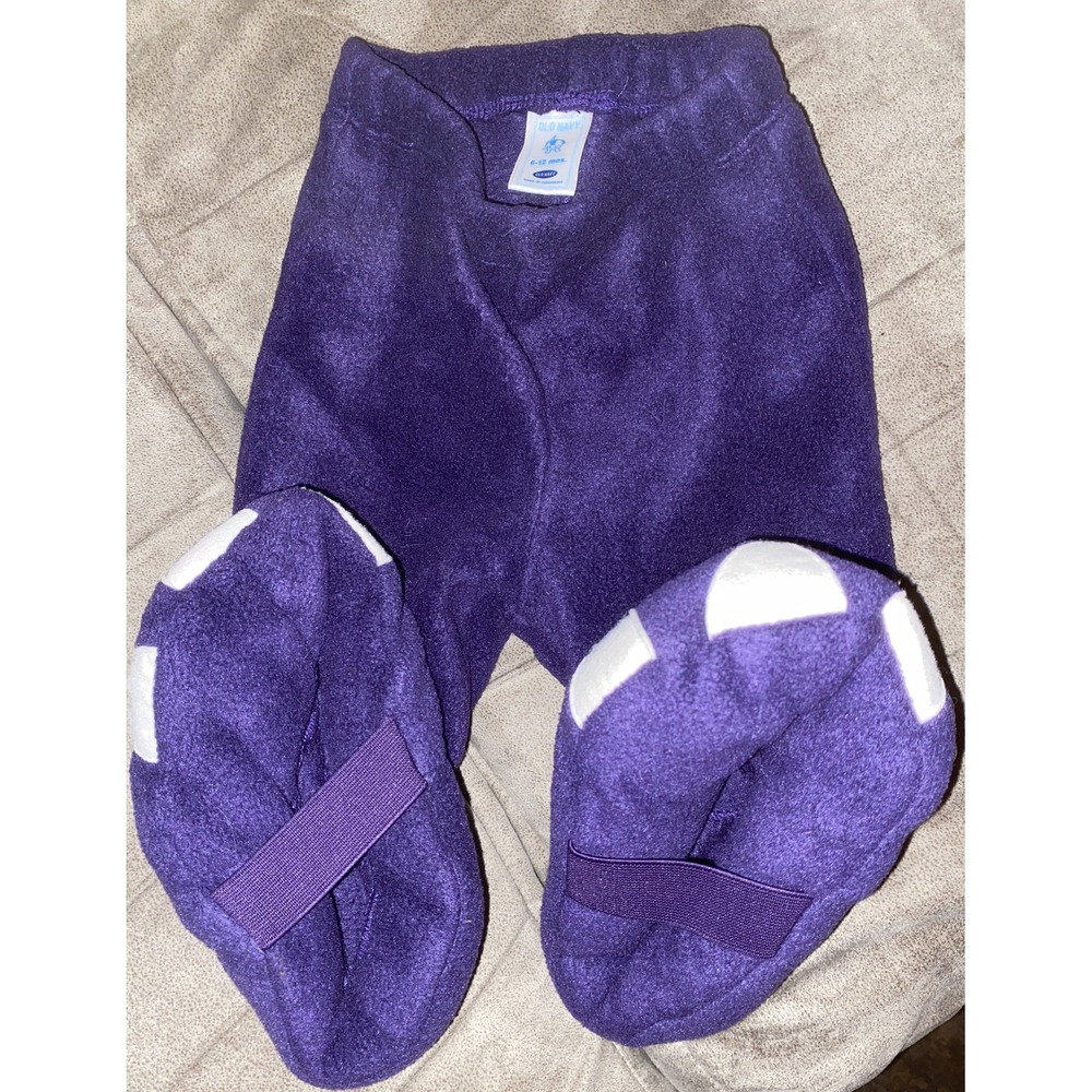 Purple Dragon Wings Halloween Costume Padded Old Navy Warm Sz 6-12 Months 2 pc - Picture 6 of 6